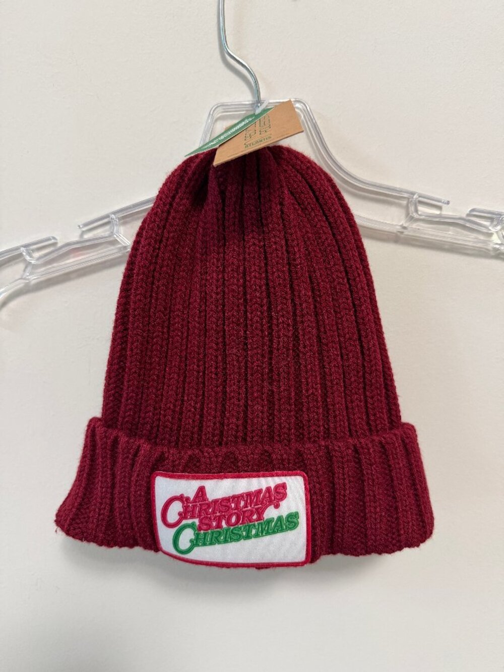 NEW A Christmas Story Beanie - One Size - Sustainable Materials - Burgundy